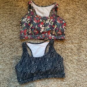 Senita Athletics Floral and Patterned Nursing Sports Bras- great condition!